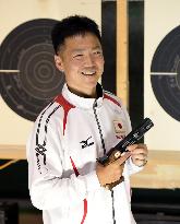 Miyagi police officer brings cheer to hometown with pistol gold