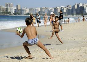 Children in Copacabana