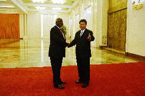 Sierra Leone president in China