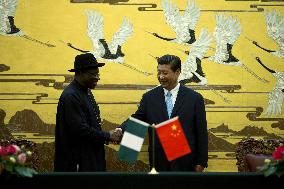 Nigerian president in China