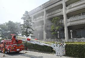 Man sets fire at city office