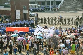 Protest against nuclear facility in China