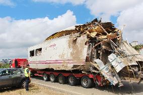 Train derailment in Spain