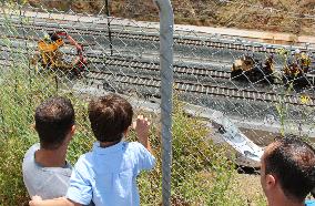 Train derailment in Spain