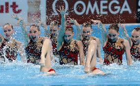 Russian synchronized swimming team