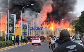 Fire at Nairobi airport