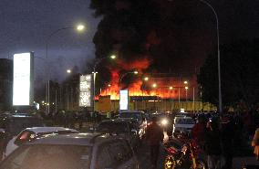 Fire at Nairobi airport