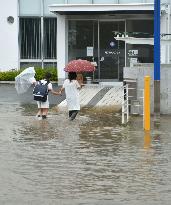 Heavy rain in northeastern Japan