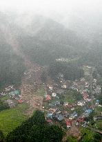 Heavy rain in northeastern Japan