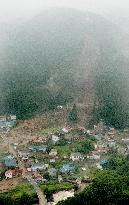 Heavy rain in northeastern Japan