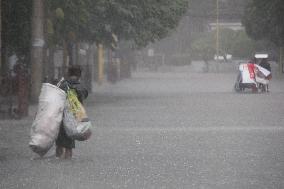Heavy rain in Philippines