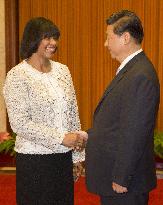 Jamaican prime minister in China