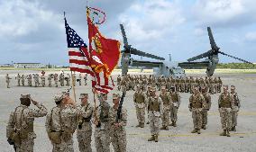 Marines hold ceremony for Osprey unit