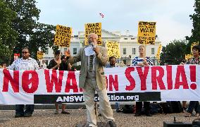 Protest against military strike on Syria