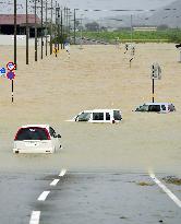 Typhoon hits Japan