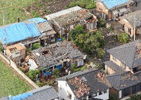 Typhoon hits Japan