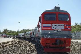 Railway reopens on Russia-N. Korea border