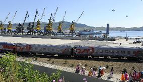Railway reopens on Russia-N. Korea border