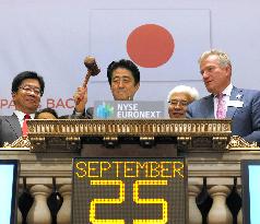 Japan prime minister in New York