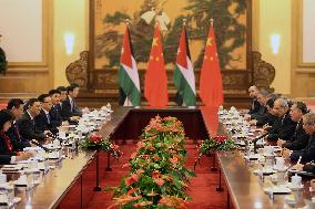 Jordanian king in China