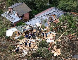 Typhoon hits Japan