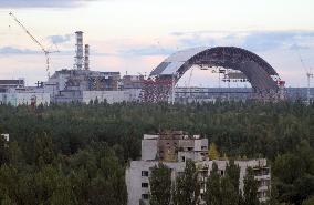 Deserted city near Chernobyl plant