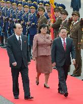 Mongolian president in Pyongyang
