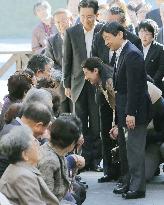 Crown prince, princess visit disaster-hit Iwate