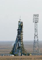 Soyuz lifts off