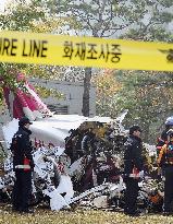 Chopper crashes in Seoul
