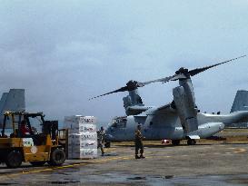 U.S. MV-22 Ospreys in Philippine relief operations