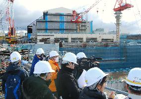 Nuclear plant under construction