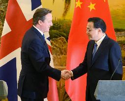 British premier in China