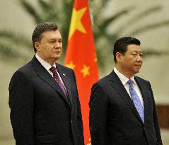 Ukraine president in China