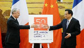 French premier in China