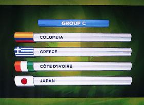 Japan in Group C at World Cup