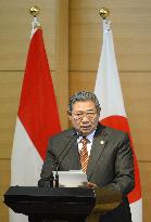 Indonesian president in Japan