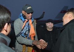 Ex-basketball star Rodman visits N. Korea