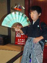 10-yr-old succeeds spinning top performing arts