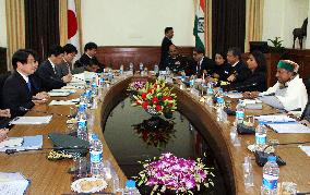 Japanese defense minister in India