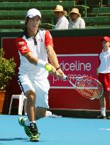 Nishikori ousted at Aussie Open warm-up event