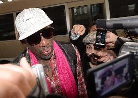 Rodman on way to N. Korea