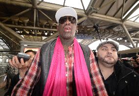 Rodman on way to N. Korea