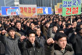 Rally in Pyongyang