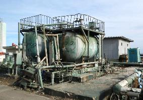 Tanks abandoned inside Fukushima nuclear plant