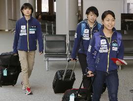 Takanashi leaves for women's ski jumping events, Sochi Olympics