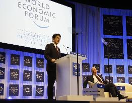 Abe at Davos forum