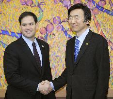 U.S. senator Rubio in Seoul
