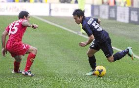 Inter's Nagatomo against Catania