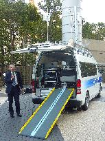 NTT develops mobile base for communication in disaster